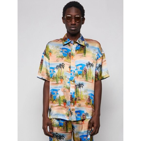 Les Benjamins x The Webster Allover Print Silk Shirt - Picture 3 of 7